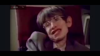 Interview Stephen Hawking with a human interpreter [upl. by Stig]