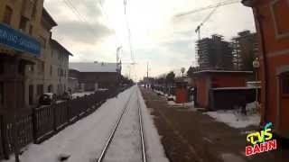 TRENORD CAB RIDE  Linea Asso Milano sotto la neve  unter Schnee  febbraio 2013 [upl. by Thorny]