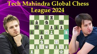 Tech Mahindra Global Chess League 2024  Richard Rapport vs Temour Rdjabov [upl. by Nelhsa]