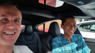 Tesla Model S 75D test drive quick acceleration [upl. by Ilenay166]