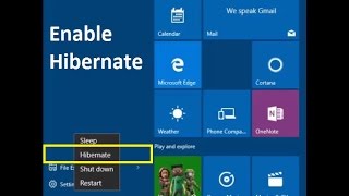 How to Enable Hibernate in windows 10  Howtosolveit [upl. by Graham]