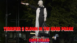 TERRIFIER 3 CLOWN PRANK IN THE HOOD COPS CALLED [upl. by Wynny879]