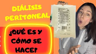 Dialisis peritoneal ¿que es y cómo se hace explicación sencilla [upl. by Tandi]