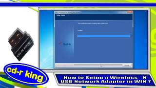 WIRELESSN USB NETWORK ADAPTER IN WINDOWS 7 INSTALLATION WUNETA002R [upl. by Aham]