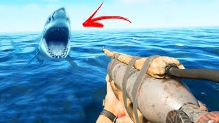 MATEI O TUBARÃO com a ARMA  Stranded Deep [upl. by Schechinger]