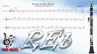 ►Escala de Reb mayor  como tocar  posiciones en clarinete Bb  MGH Music™♭♬♪ [upl. by Enymzaj]