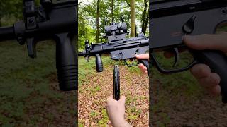 Shooting Heckler amp Koch MP5k shorts airgun [upl. by Eelarual]