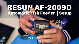 Resun AF2009D Automatic Fish Feeder Setup and Overview [upl. by Sana]