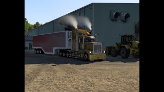 Carrying loads of sawdust 700cv  529kw  Kenworth T909  American Truck Simulator beta 153 [upl. by Relda]