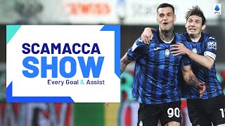 Gianluca Scamacca SHOW Every Goal amp Assist  Serie A 202324 [upl. by Drahser]