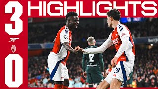 HIGHLIGHTS  Arsenal vs AS Monaco 30  Champions League  Saka scores LewisSkelly impresses [upl. by Maffa821]