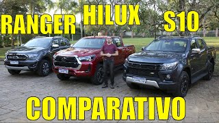 Chevrolet S10 x Toyota Hilux x Ford Ranger  Parte 1 [upl. by Gamali]