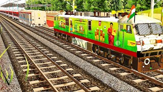 WAP7 DECOUPLE LHB COACH  Train Simulator  BUMPY RAILROAD  Railworks  Msts Gameplay [upl. by Wadell]