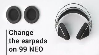 How to change the earpads on Meze 99 Neo [upl. by Ititrefen]