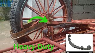 How to Make Tricycle SIDEWHEEL SWING ARM Leaf Spring Type [upl. by Anyahs]