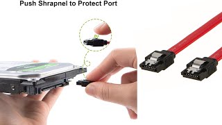 Starte 6Gbps 7 pin SATA 30 Cable with Latch for HDD [upl. by Ynatil87]