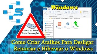 Como Criar Atalhos Para Desligar Reiniciar e Hibernar o Windows [upl. by Zehe870]