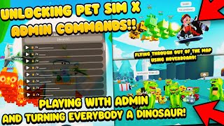 ADMIN POWERS SO I UNLOCKED THE SECRET quotF4quot ADMIN COMMANDS IN PET SIMULATOR X UPDATE 2 WITH ADMIN [upl. by Cosme976]