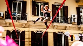 Slacklines replace Clotheslines in Italy  Red Bull Airlines 2013 [upl. by Nolyag]