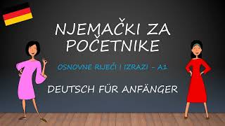 Njemački jezik za početnike A1  Osnove njemačkog jezika sa primjerima i prevodom  Njemacki Online [upl. by Ahtiekal]