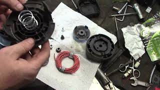 Hyper Tough spool head replacement and tune up for beat up trimmer [upl. by Chitkara]