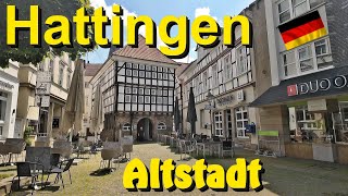 Hattingen  👍Historische Altstadt Hattingen🏡 Ein kleiner Lauf durch die Stadt Germany City Walk [upl. by Cilurzo]