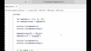 14 es6 array and object cloning deep copy vs shallow copy es6 spread operator Screen Recordin [upl. by Evette725]