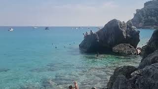 Spiaggia del Malpasso Beach  Saraceni Bay Varigotti Finale Ligure Liguria Italy [upl. by Brynne]