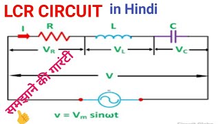 LCR circuit in hindi pratyavarti dhara paripath प्रत्यावर्ती धारा परिपथ Physics by dhanwant sir [upl. by Samantha]