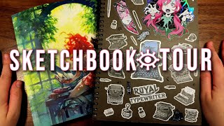 ★ FIRST SKETCHBOOK TOUR of 2024  fulltime artists everyday sketchbook flipthrough hangout ☕️ [upl. by Terryl]