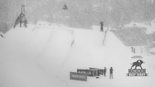 2013 US Open Slopestyle Finals Mark McMorris and Spencer OBrien  TransWorld SNOWboarding [upl. by Attenna]