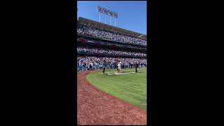 Avi Kaplan Singing National Anthem For The Dodgers In La 14 10 24 [upl. by Ykcor]