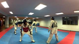 Combates Taekwondo CER Iquique Taekwondo fight sparring Gopro Hero 2 [upl. by Gris]