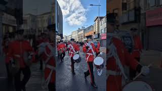 Lisburn Remembrance Sunday 2024 marchingband poppy [upl. by Pollak]