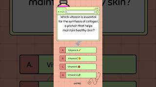 ✨ The Vitamin Your Skin Craves—Can You Guess Which One ✨ mededtrivia vitamins knowledge quiz [upl. by Onaicul]