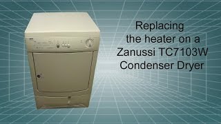 How to replace the heater on a Zanussi condensing tumble dryer [upl. by Akimaj]