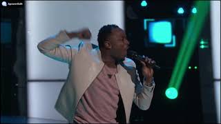 Rayshun LaMarr  Dont Stop Believin  The Voice USA 2018 [upl. by Eahsed]