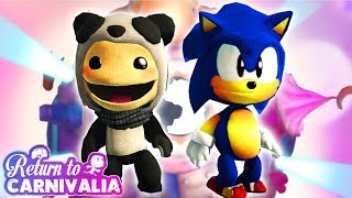 LittleBigPlanet 3 Return to Carnivalia Challenges With Sonic amp Panda  PS4 Gameplay  EpicLBPTime [upl. by Walton]