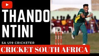 THANDO NTINI  SON OF MAKHAYA NTINI BATTING IN THE NETS  SA U19 PLAYER [upl. by Gerard]