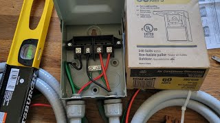 60 Amp NonFusible Metallic AC Disconnect [upl. by Icaj]