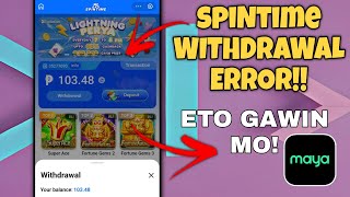 Tips Kung Paano Ma Withdraw Ang Balance sa Spintime Playtime Cardtime Alternate Solution [upl. by Anahcra475]