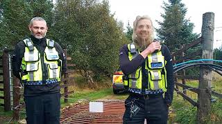 NETWORK RAIL SEND BTP TO ARREST US ON OUR OWN DRIVEWAY FOR AGGRAVATED TRESSPASS [upl. by Thorvald]