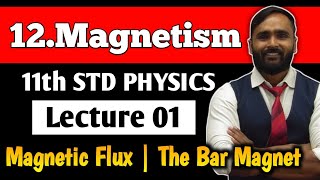 11th PHYSICS  Chapter 12 MAGNETISM  LECTURE 01  Magnetic Flux  The Bar Magnet PRADEEP GIRI SIR [upl. by Namso]