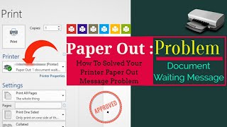 Troubleshooting Printer Says Documents Are Waiting  Fix printer problem  Quick IT Support [upl. by Ynahpets]