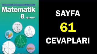 8Sınıf Matematik Ders Kitabı Sayfa 61 Cevaplar Çözümler [upl. by Starla]