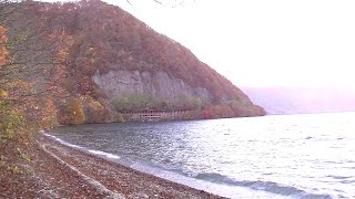 秋の紅葉ドライブ 樹海ラインと十和田湖 ② 十和田湖畔の走行と風景 2014年10月23日 [upl. by Oab]