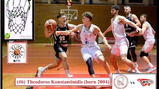 Theodoros Konstantinidis 173p 7as 5 reb 3stl Aias Evosmou BC vs Esperos Lamias BC 251123 [upl. by Liebowitz]