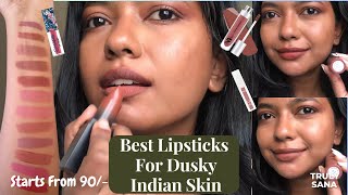 MUST HAVE AFFORDABLE LIPSTICK SHADES FOR DUSKY SKIN TONE  Starting from 80  In Tamil [upl. by Dorie]