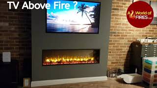 TV above Gazco EReflex 135r Electric Fire [upl. by Ominoreg]