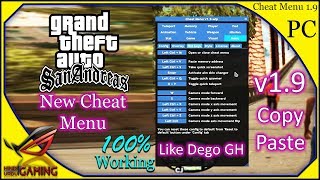 GTA San Andreas Cheat Menu Mod Free Download for PC New Version 19 in Hindi Urdu [upl. by Salim]